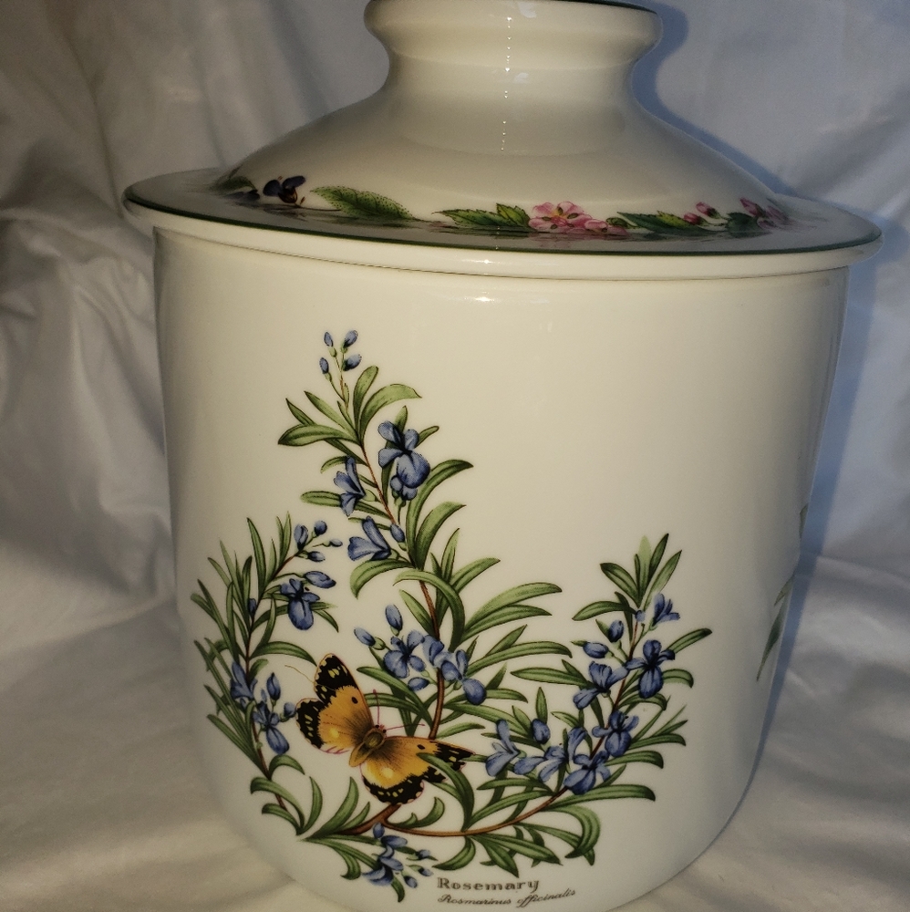 Royal Worcester HERBS Large 9-1/4" Canister